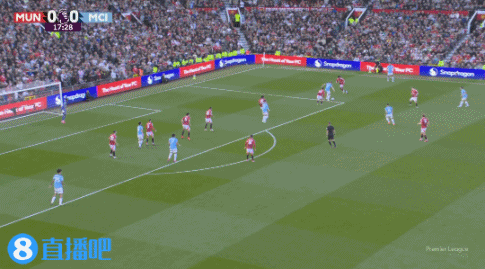 半场-曼联暂0-0曼城 加纳乔失良机两队各1次射正